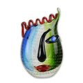 A MURANO STYLE ABSTRACT GLASS VASE