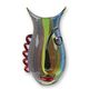 A MURANO STYLE ABSTRACT GLASS VASE