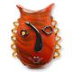 A MURANO STYLE ABSTRACT GLASS VASE