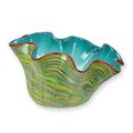 A MURANO STYLE GLASS BOWL