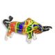 A MURANO STYLE GLASS FIGURINE OF A BULL