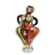 A MURANO STYLE GLASS FIGURINE OF A FEMALE DANCER