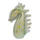 A MURANO STYLE GLASS FIGURINE OF A HORSEHEAD