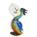 A MURANO STYLE GLASS FIGURINE OF A PELICAN