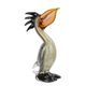 A MURANO STYLE GLASS FIGURINE OF A PELICAN