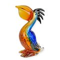 A MURANO STYLE GLASS FIGURINE OF A PELICAN