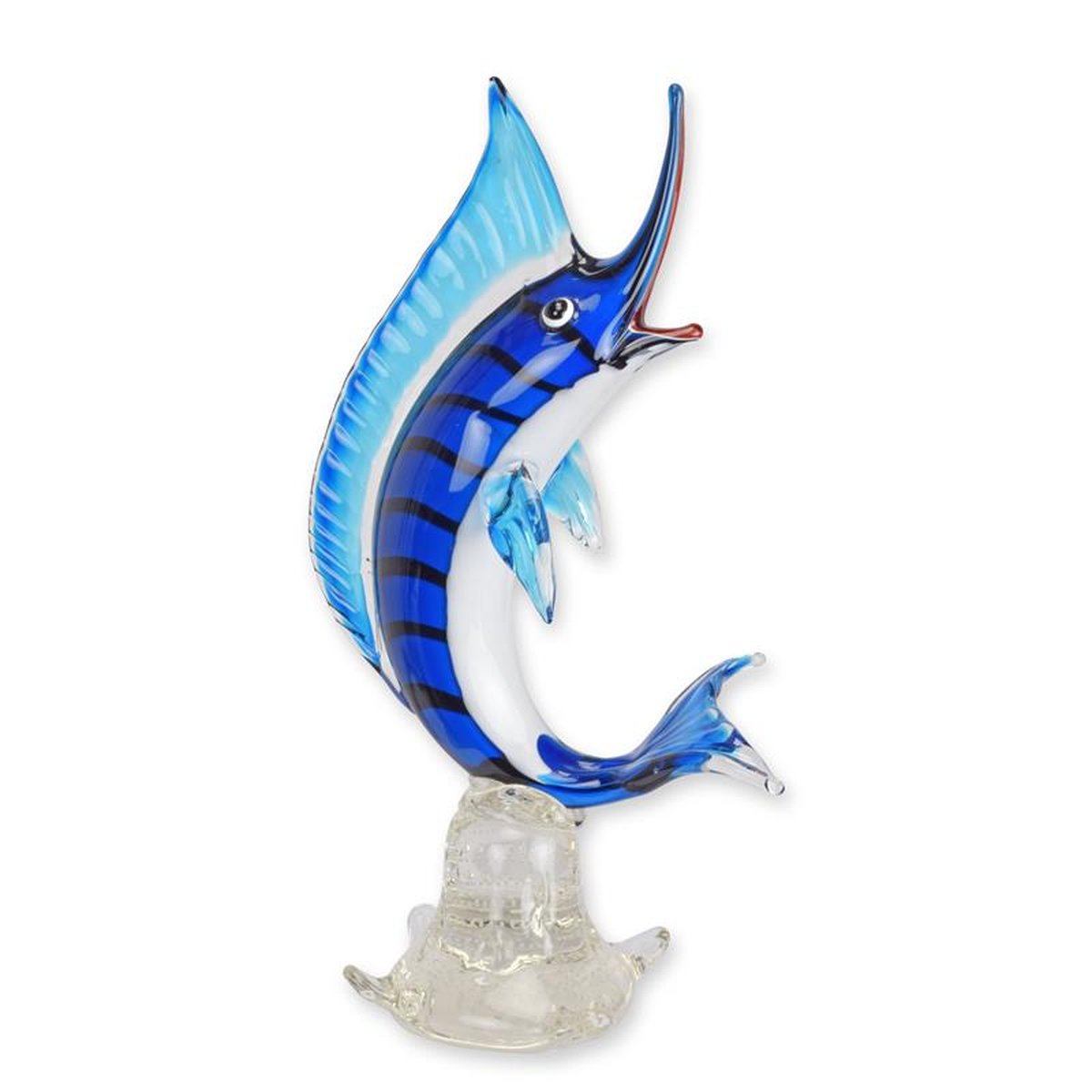 A MURANO STYLE GLASS FIGURINE OF A SAILFISH