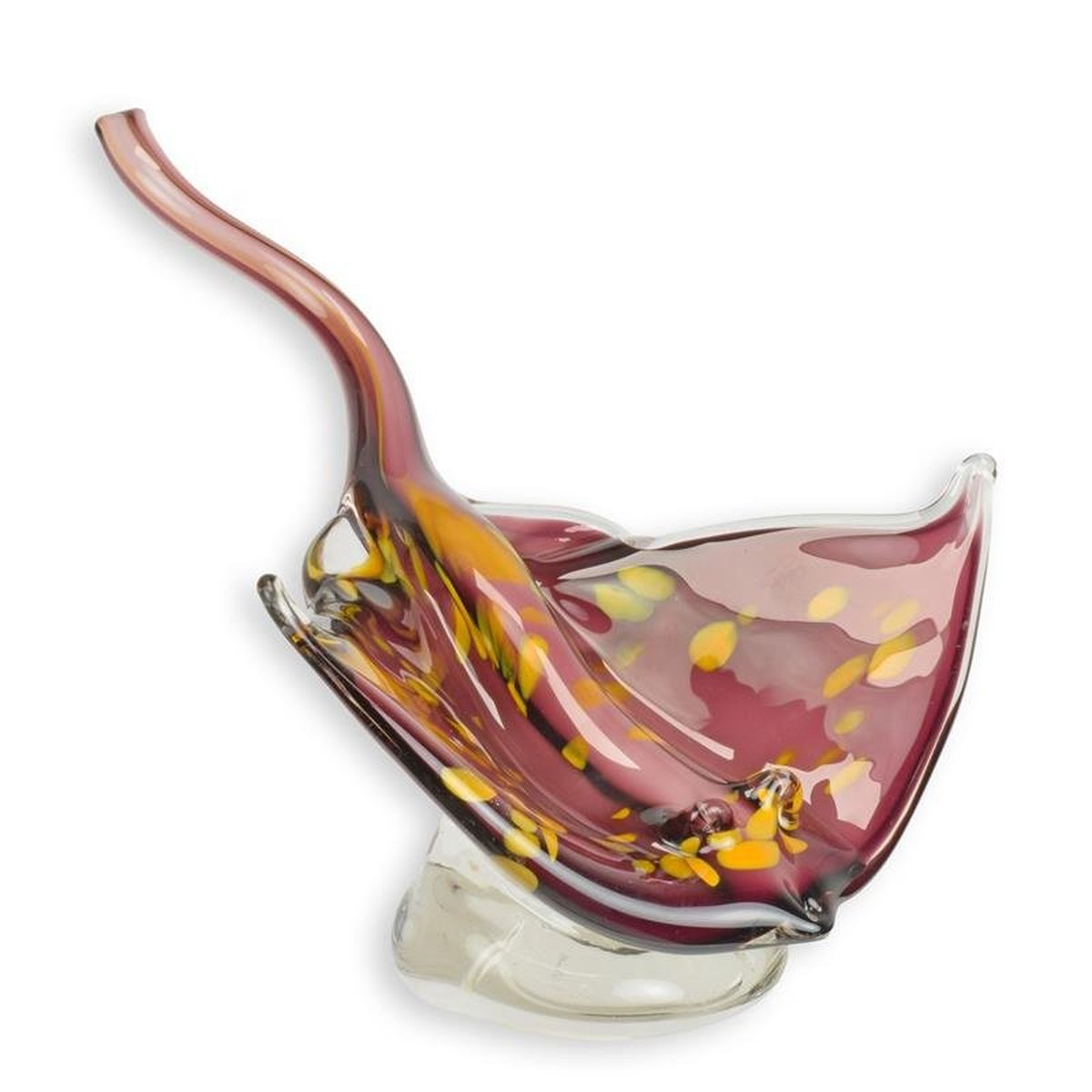A Murano Style Glass Figurine of a Stingray