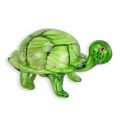 A MURANO STYLE GLASS FIGURINE OF A TORTOISE