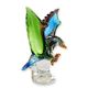 A MURANO STYLE GLASS FIGURINE OF AN EAGLE