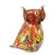 A MURANO STYLE GLASS FIGURINE OF AN OWL