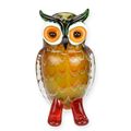 A MURANO STYLE GLASS FIGURINE OF AN OWL