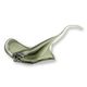 A MURANO STYLE GLASS MANTA RAY DOUBLE CANDY SERVER