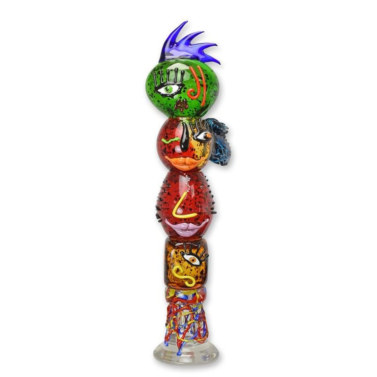 A Murano Style Glass Totem