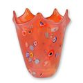 A MURANO STYLE GLASS VASE