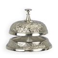 A NICKEL PLATED HOTEL BELL