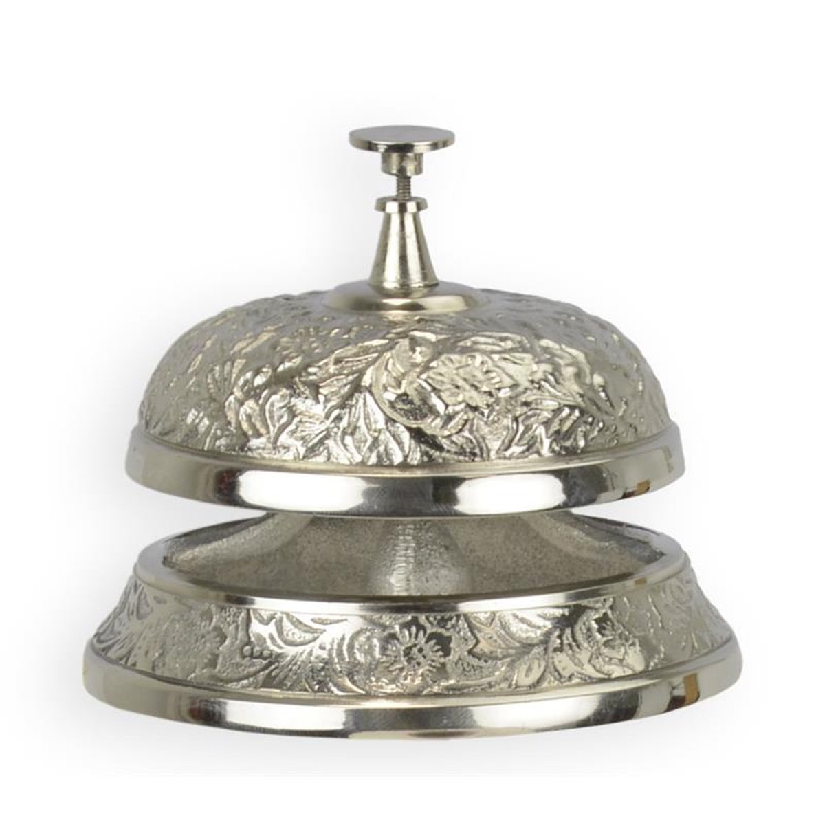 A NICKEL PLATED HOTEL BELL