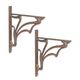 A PAIR OF CAST IRON ART NOUVEAU WALL BRACKETS