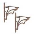 A PAIR OF CAST IRON ART NOUVEAU WALL BRACKETS