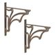 A PAIR OF CAST IRON ART NOUVEAU WALL BRACKETS
