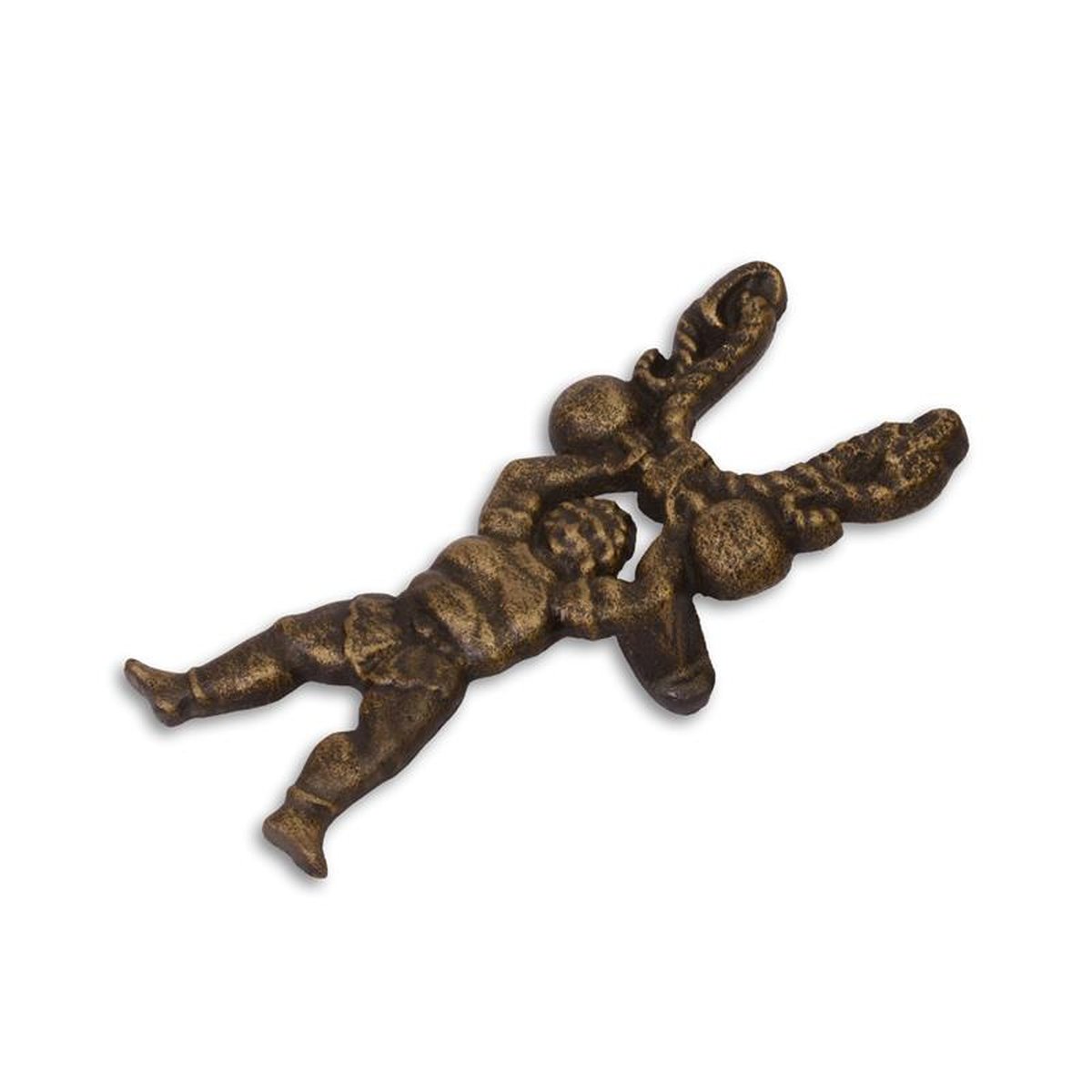 A PAIR OF CAST IRON BOOT JACKS