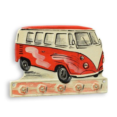 A PAIR OF CAST IRON CAMPER VAN" COAT HOOKS"