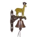 A PAIR OF CAST IRON DEER BELLS