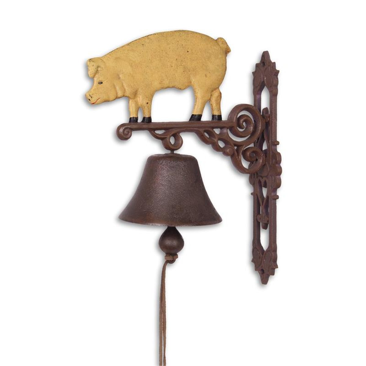 A PAIR OF CAST IRON PIG BELLS