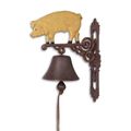 A PAIR OF CAST IRON PIG BELLS