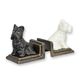 A PAIR OF CAST IRON SCOTTISH TERRIER BOOKENDS