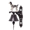 A PAIR OF CAST IRON SPRINGER SPANIEL BELLS