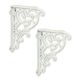 A PAIR OF CAST IRON WALL BRACKETS