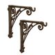 A PAIR OF CAST IRON WALL BRACKETS