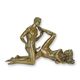 A PAIR OF EROTIC BRONZE SCULPTURES
