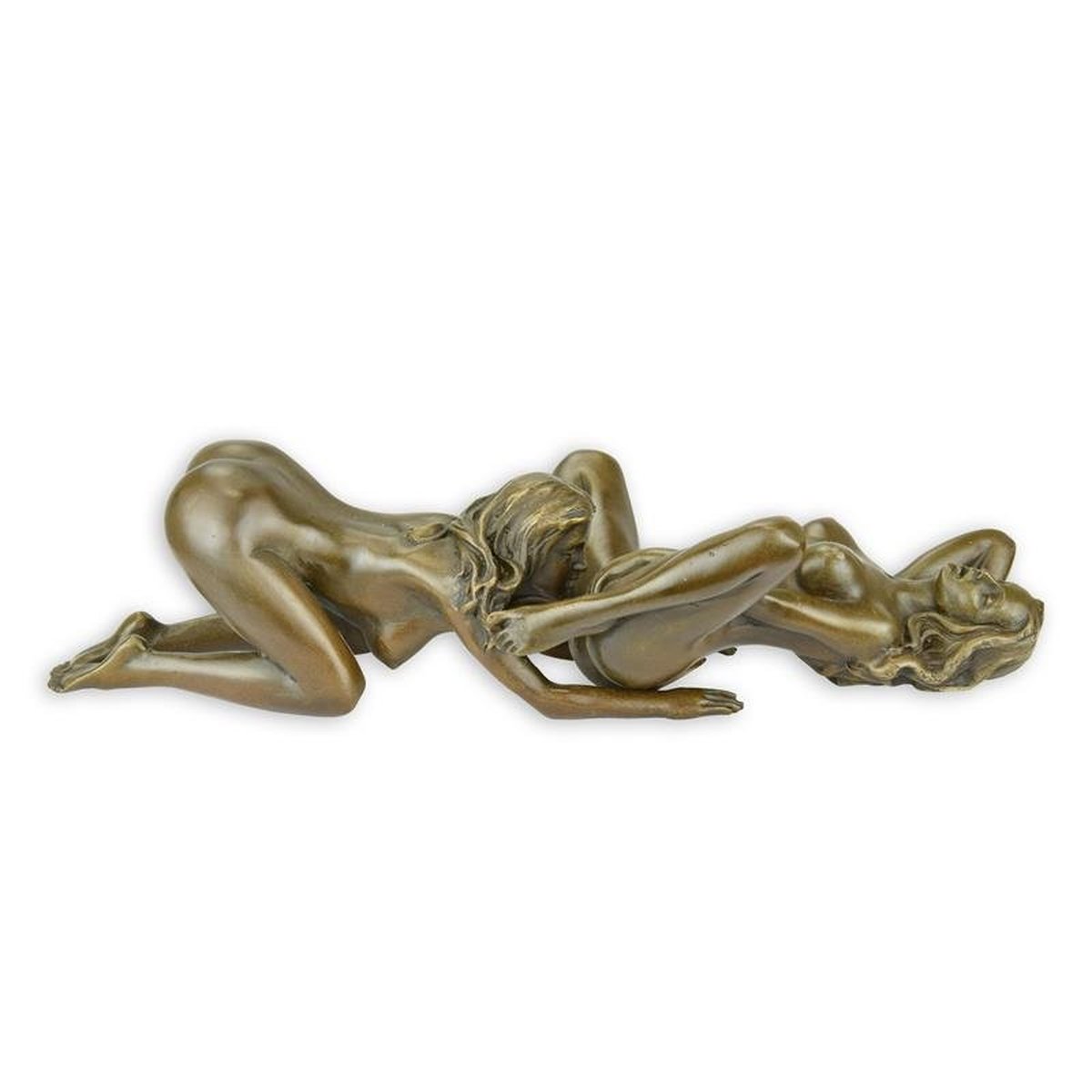 A Pair of Erotic Bronze Sculptures