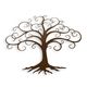 A PAIR OF IRON TREE WALL DECOR