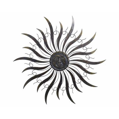 A PAIR OF SUN WALL DECOR