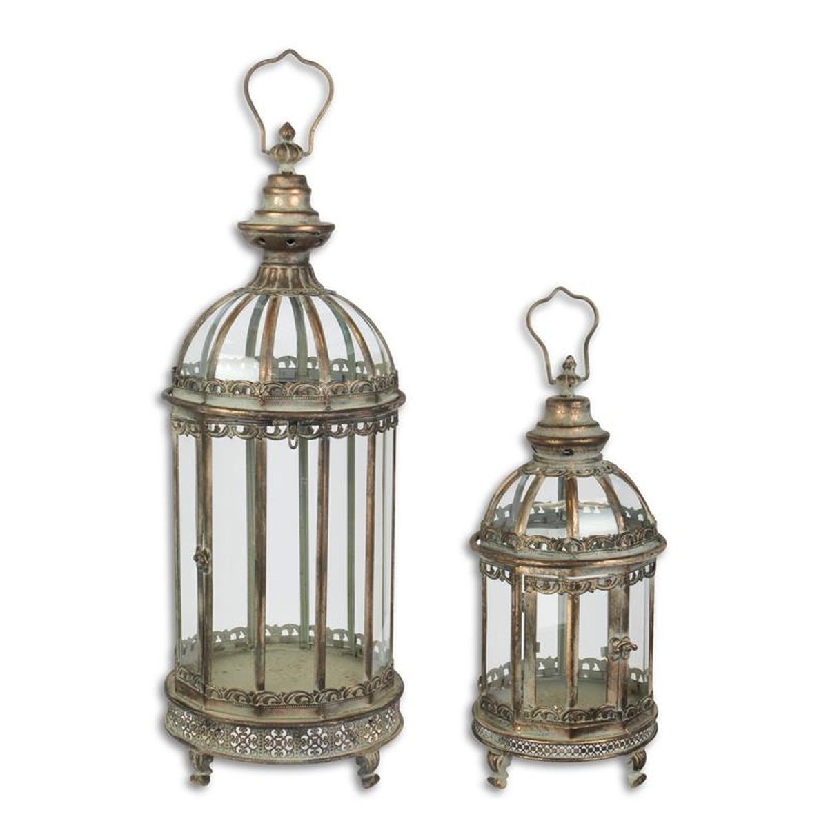 A PAIR OF TIN LANTERNS