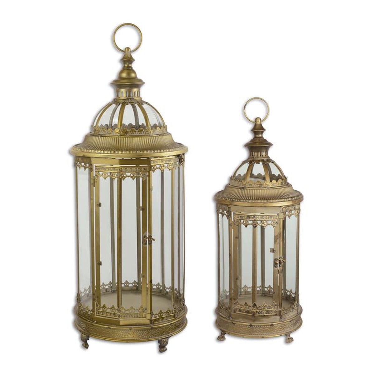 A PAIR OF TIN LANTERNS
