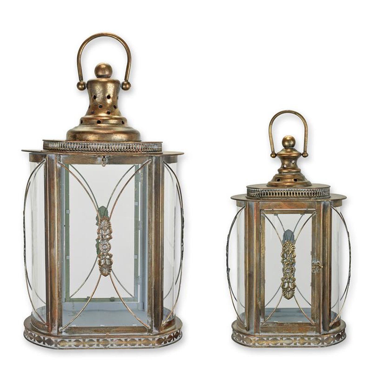 A PAIR OF TIN LANTERNS