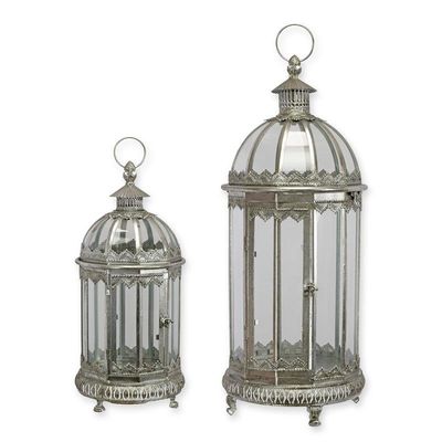 A PAIR OF TIN LANTERNS