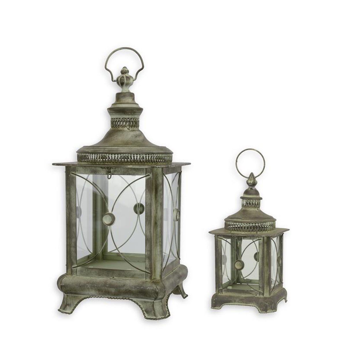 A PAIR OF TIN LANTERNS