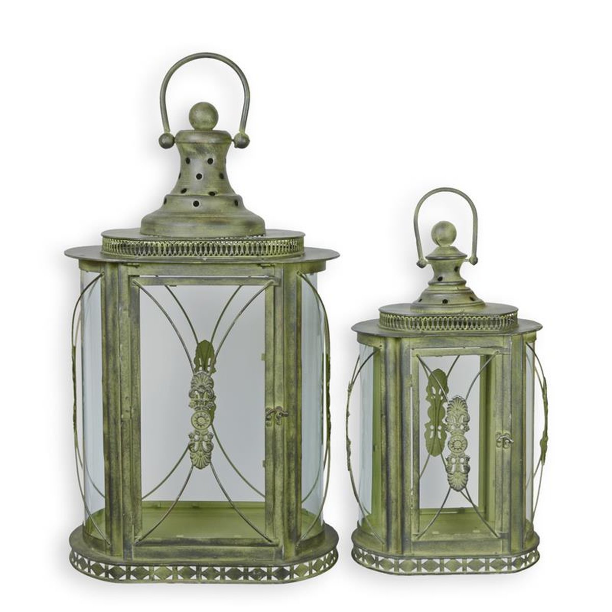 A PAIR OF TIN LANTERNS