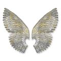 A PAIR OF WALL MOUNTED ANGEL WINGS