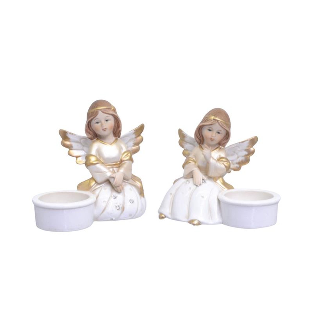 A PIAR OF FIGURAL PORCELAIN SWEET AND SOUR DISHES