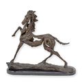 A PIERCED BRONZE SCULPTURE OF A HORSE