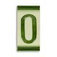A PORCELAIN TILE NUMBER 0