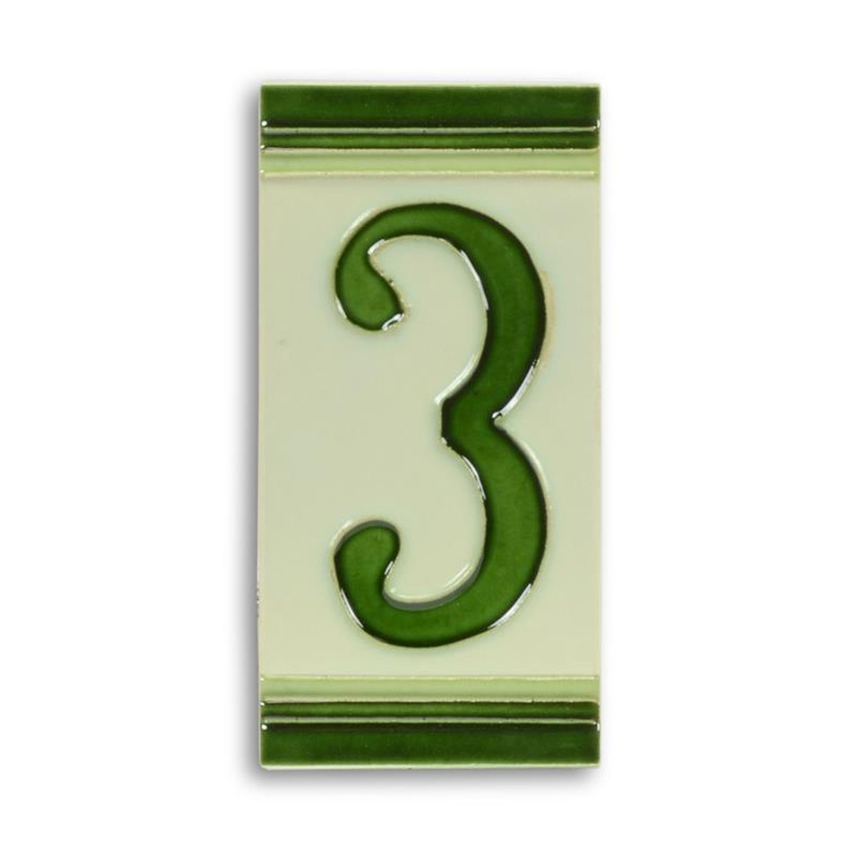 A PORCELAIN TILE NUMBER 3