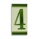 A PORCELAIN TILE NUMBER 4