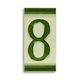 A PORCELAIN TILE NUMBER 8